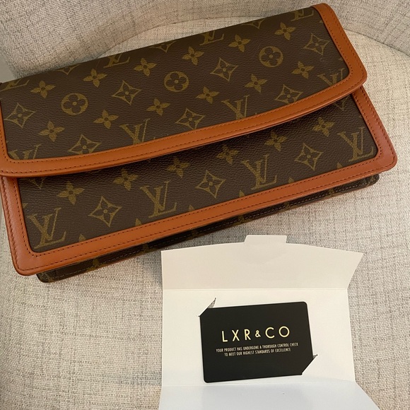 LOUIS VUITTON Pochette Dame GM Monogram Vintage Clutch Bag Like New! - Picture 2 of 16